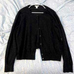 Black button down cardigan